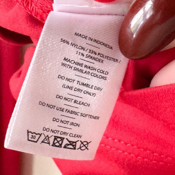 Rhone Red Performance Delta Pique Band Collar Henley Long Sleeve Top XL - Picture 4 of 6